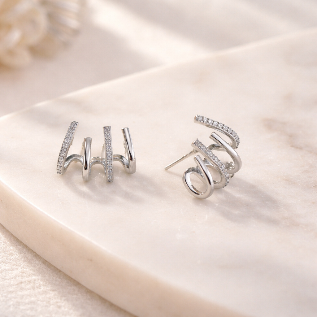 Zabby | Spiral Ear Cuff Earrings