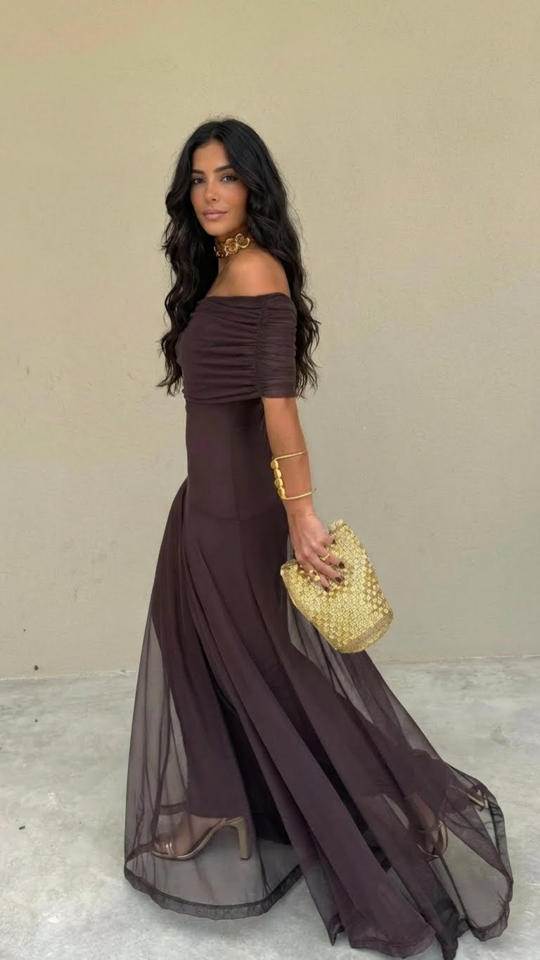 Zella | Elegant Off-Shoulder Dress