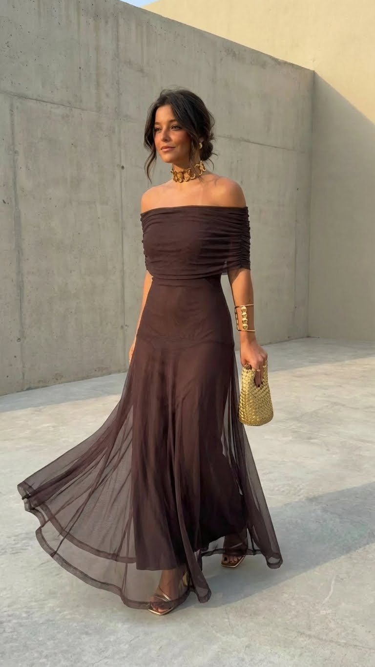 Zella | Elegant Off-Shoulder Dress
